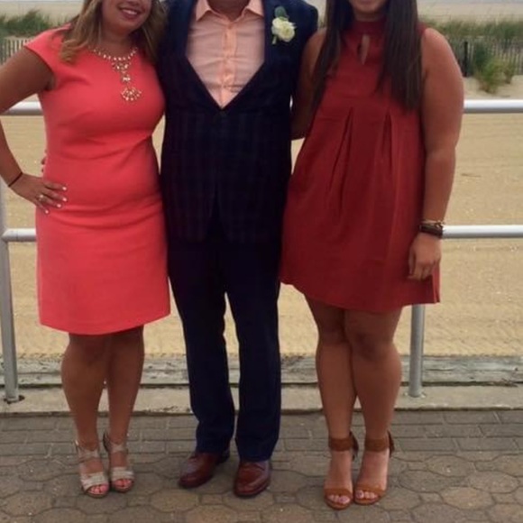 Rust Shift Dress - Picture 2 of 4